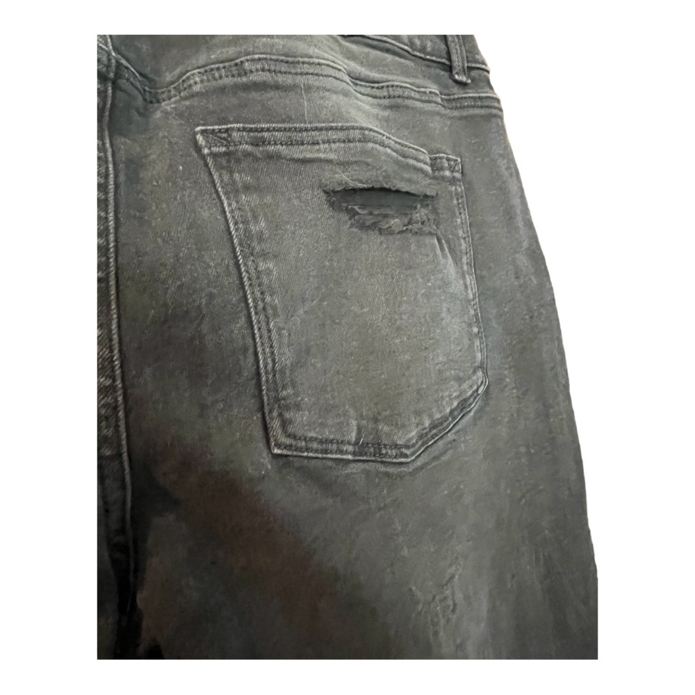 MAURICE'S BLACK DISTRESSED JEGGINGS VINTAGE HIGH RISE RIPPED JEANS SIZE … - Picture 8 of 12